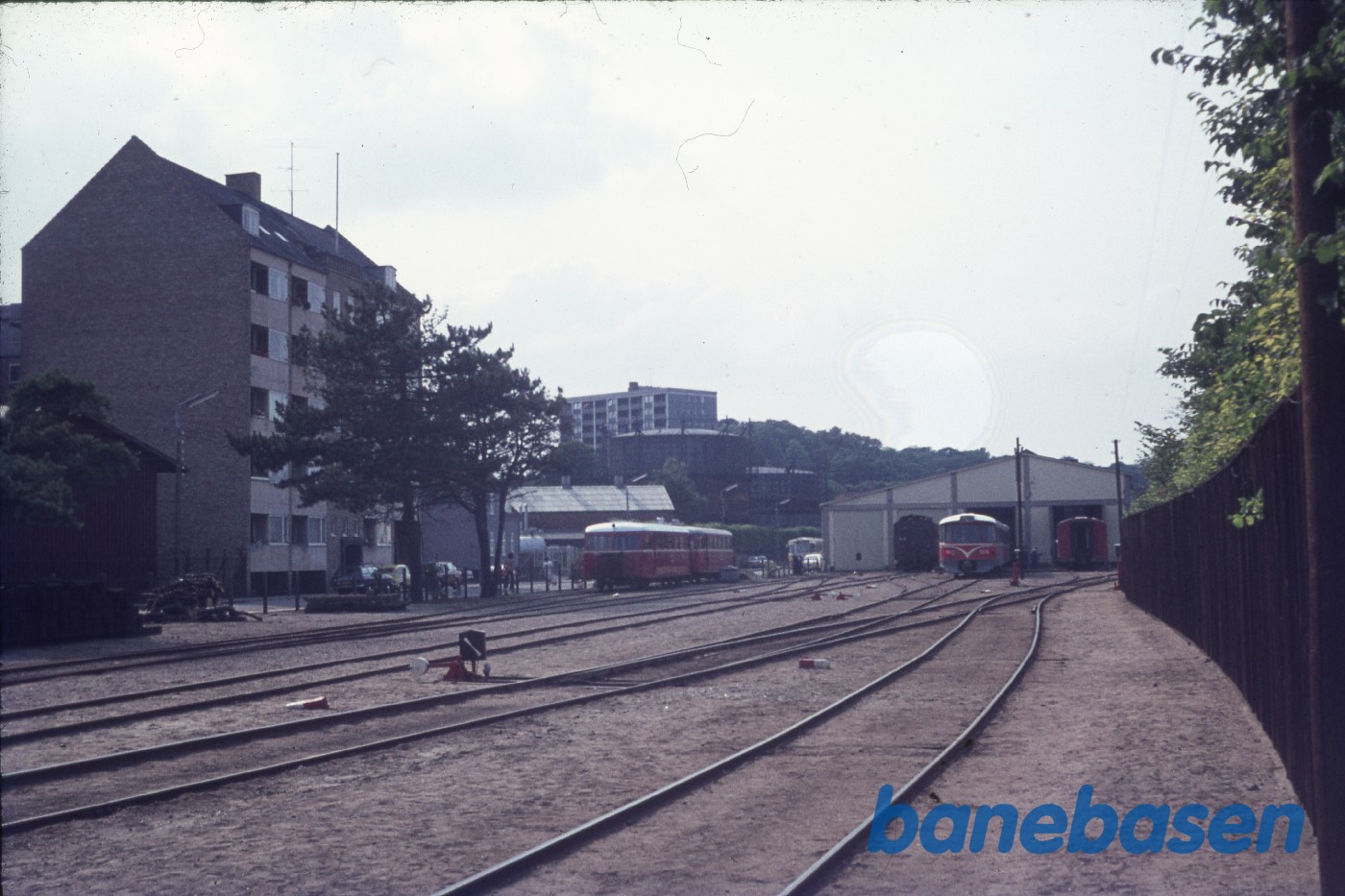 Grønnehave station. Remisen og værkstedet Grønnehave station. Remisen og værkstedet