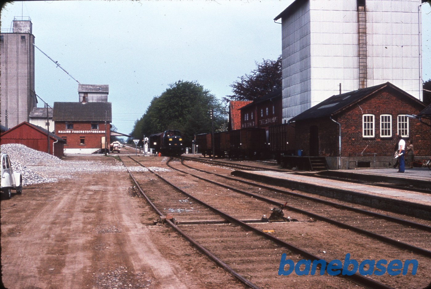 Malling station. Godstog med MT 158 Malling station. Godstog med MT 158