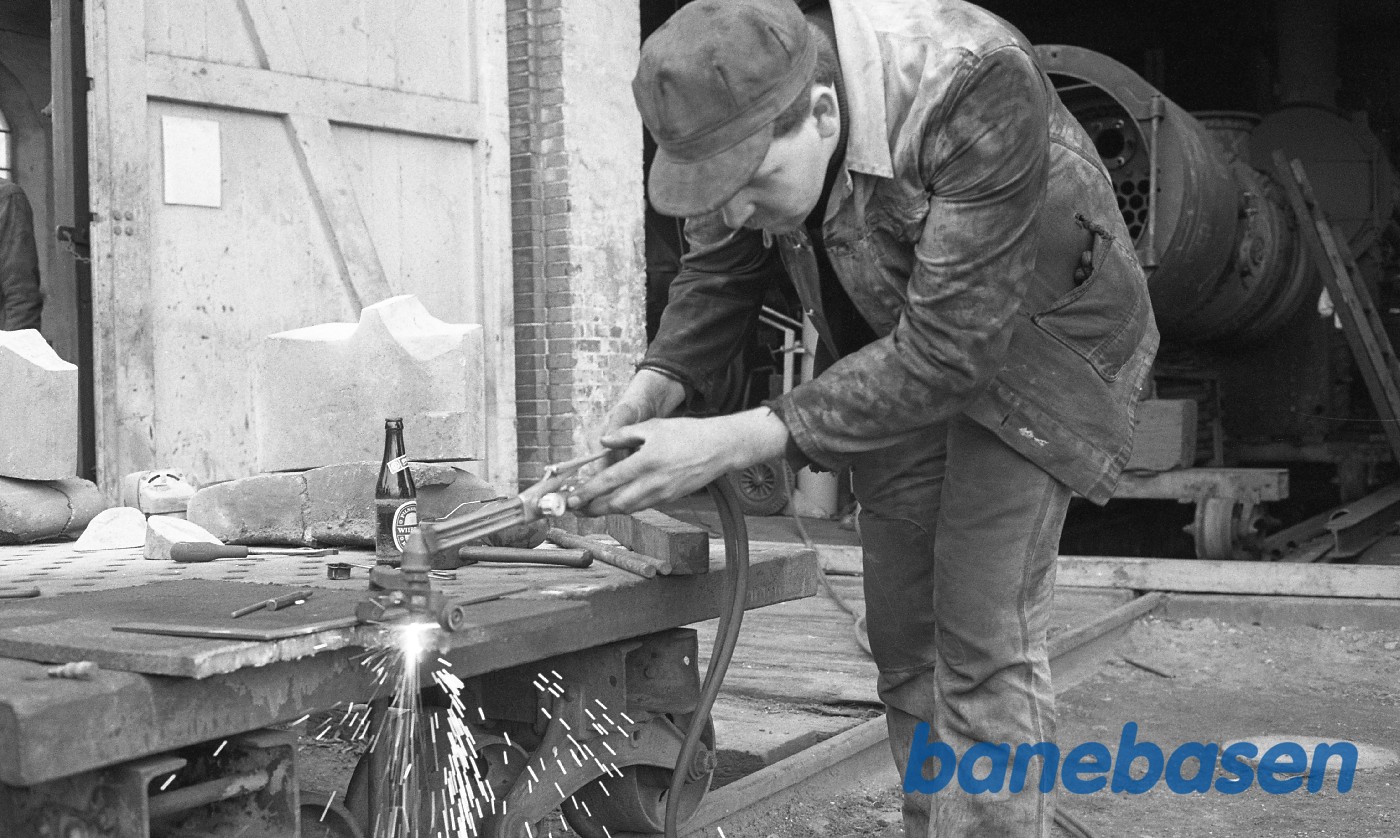 Frank med skærebrænder Frank med skærebrænder