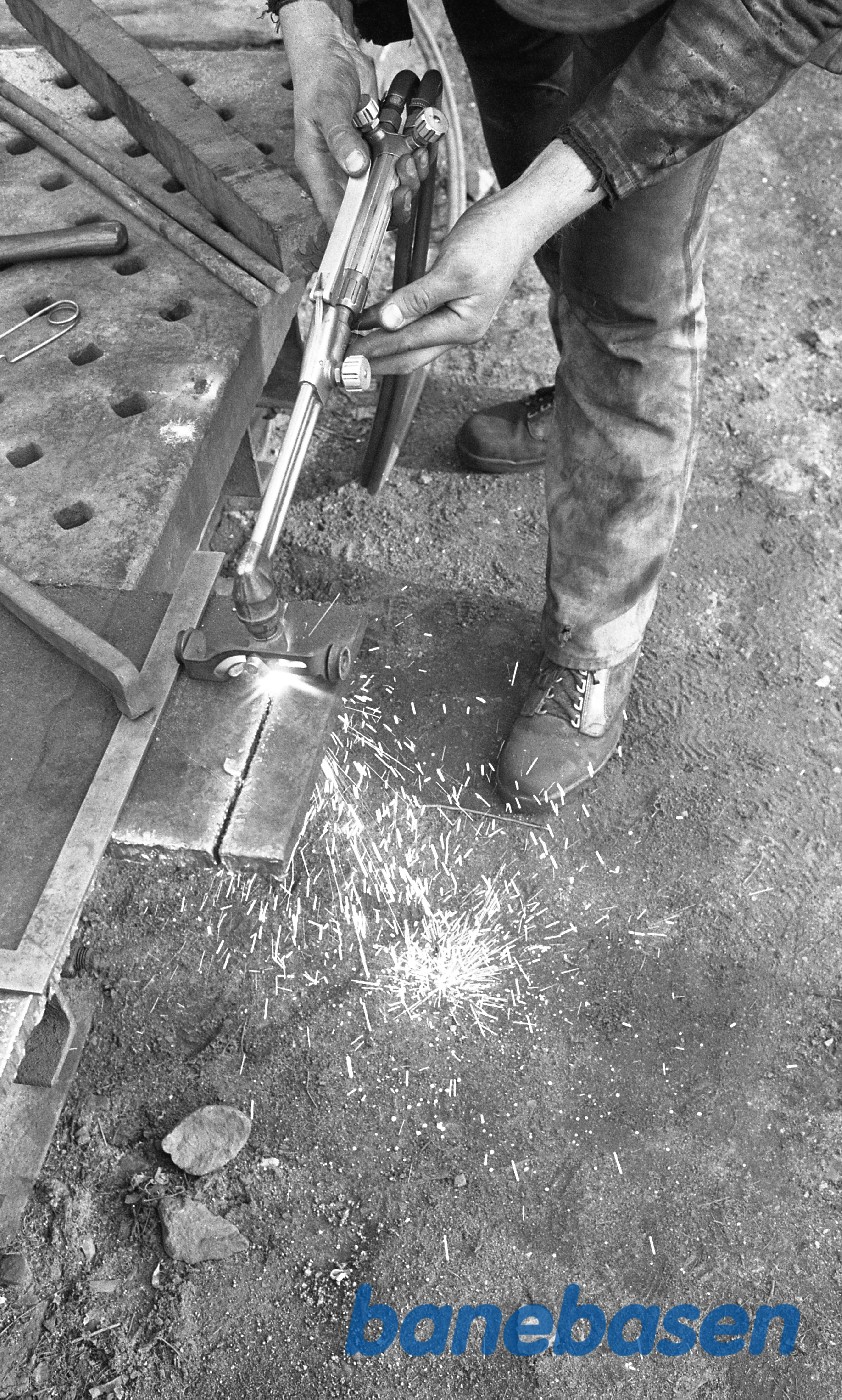 Frank med skærebrænder Frank med skærebrænder