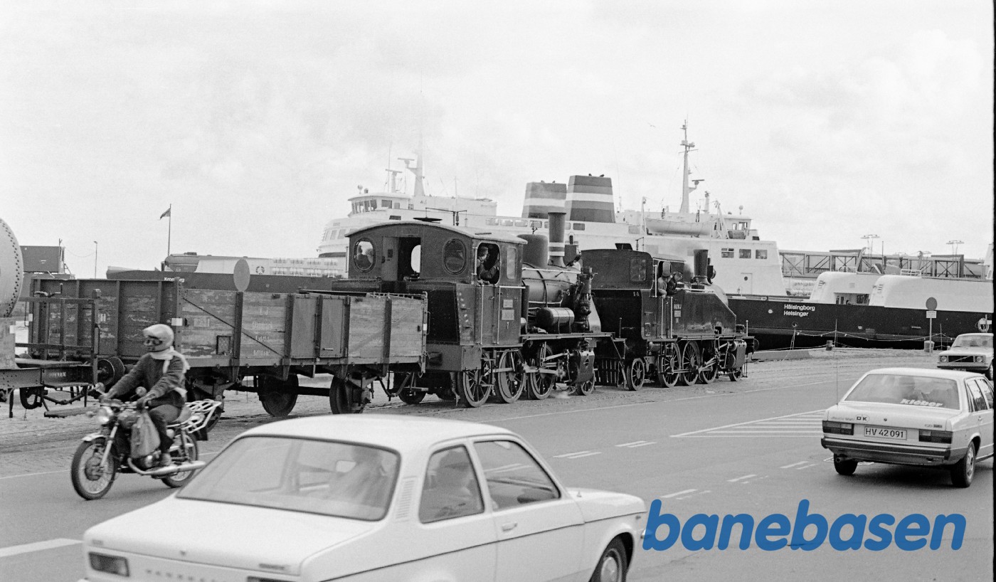 Forspandskørsel over havnen i Helsingør Forspandskørsel over havnen i Helsingør