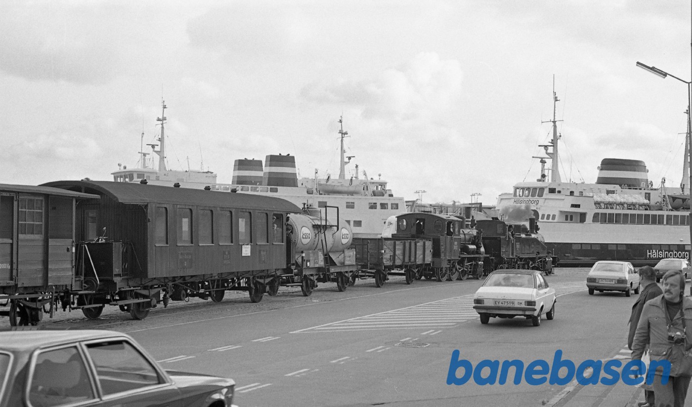 Forspandskørsel over havnen i Helsingør Forspandskørsel over havnen i Helsingør
