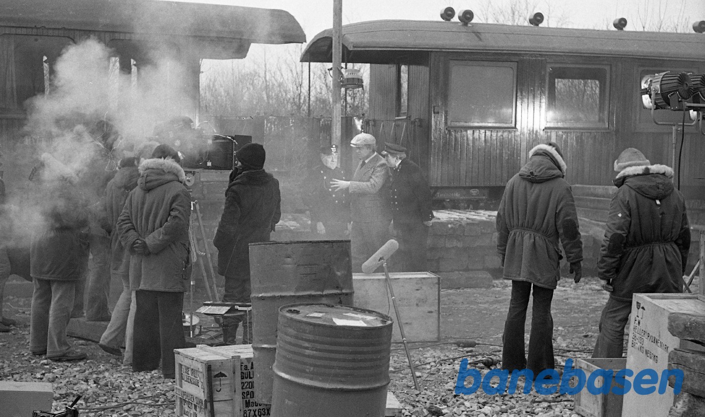Filmoptagelser til Spøgelsestoget med Dirch Passer Filmoptagelser til Spøgelsestoget med Dirch Passer