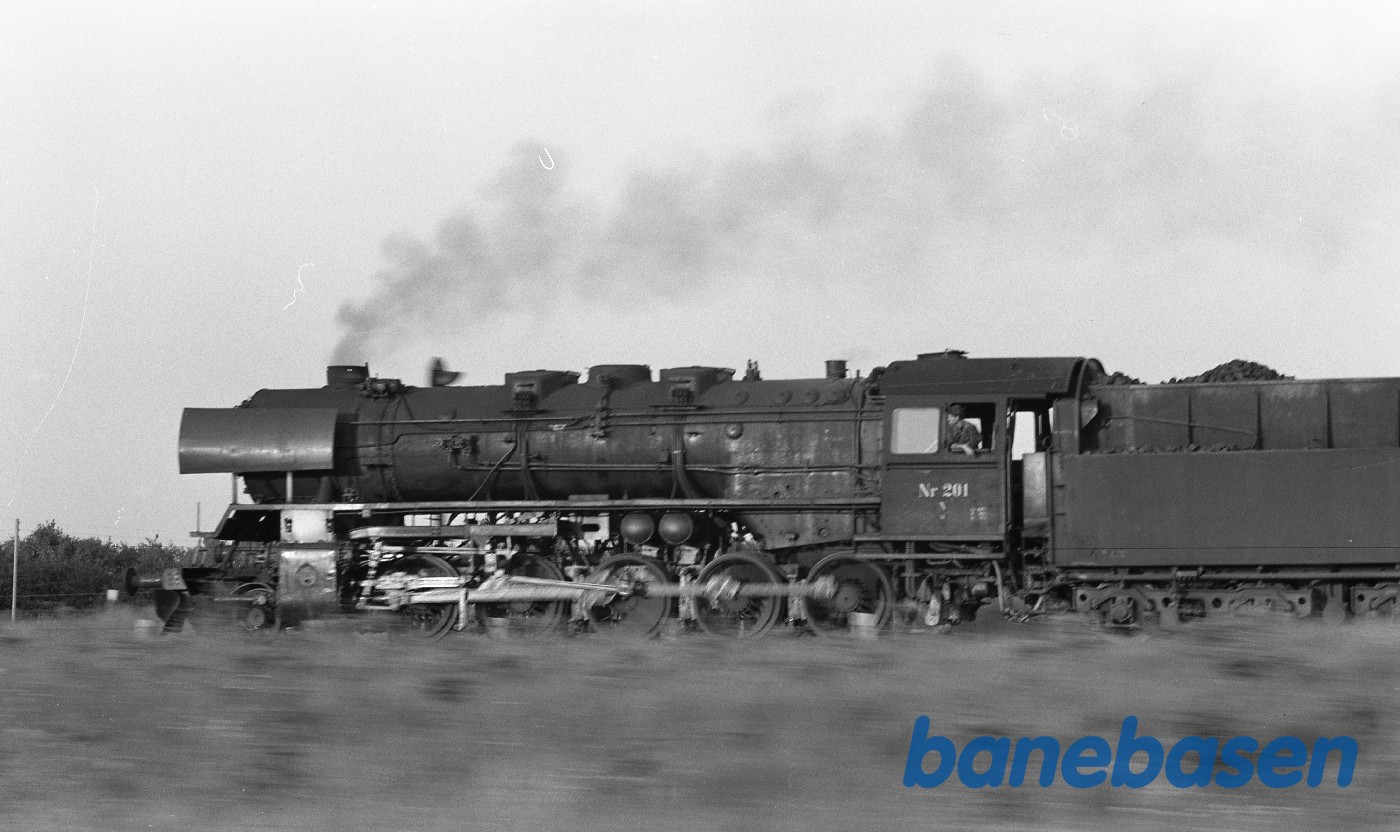 Godstog med N 201 i Jylland Godstog med N 201 i Jylland