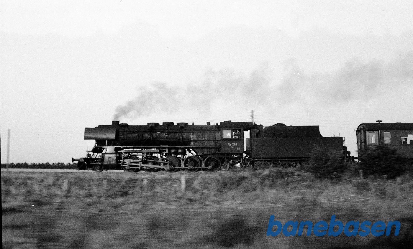 Godstog med N 201 i Jylland Godstog med N 201 i Jylland