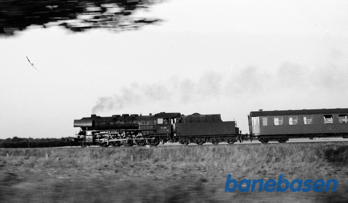 Godstog med N 201 i Jylland Godstog med N 201 i Jylland