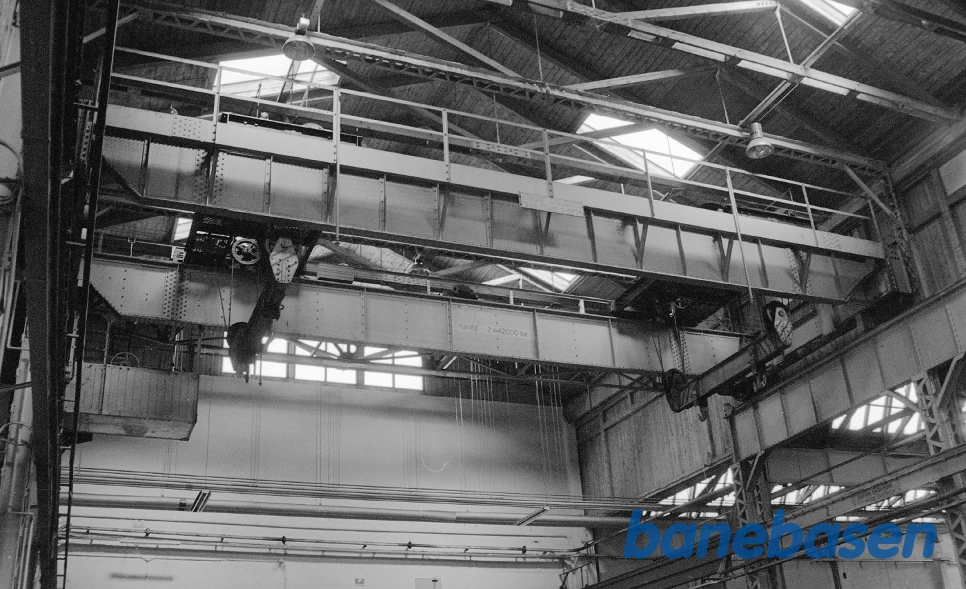 Loftskranen i lokomotivværkstedet på Cvk Loftskranen i lokomotivværkstedet på Cvk