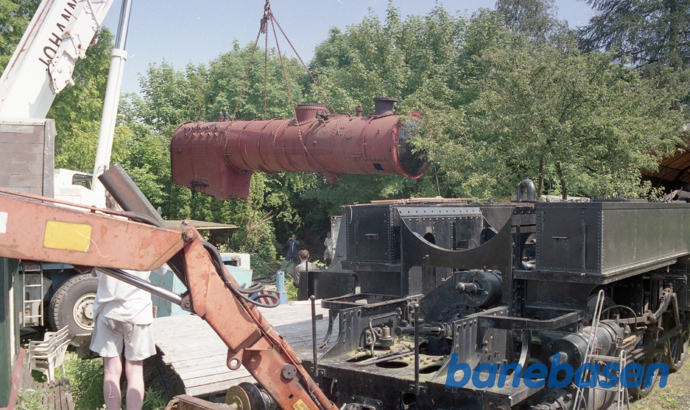 Samling af DSB S 740 med kran i Rungsted Samling af DSB S 740 med kran i Rungsted