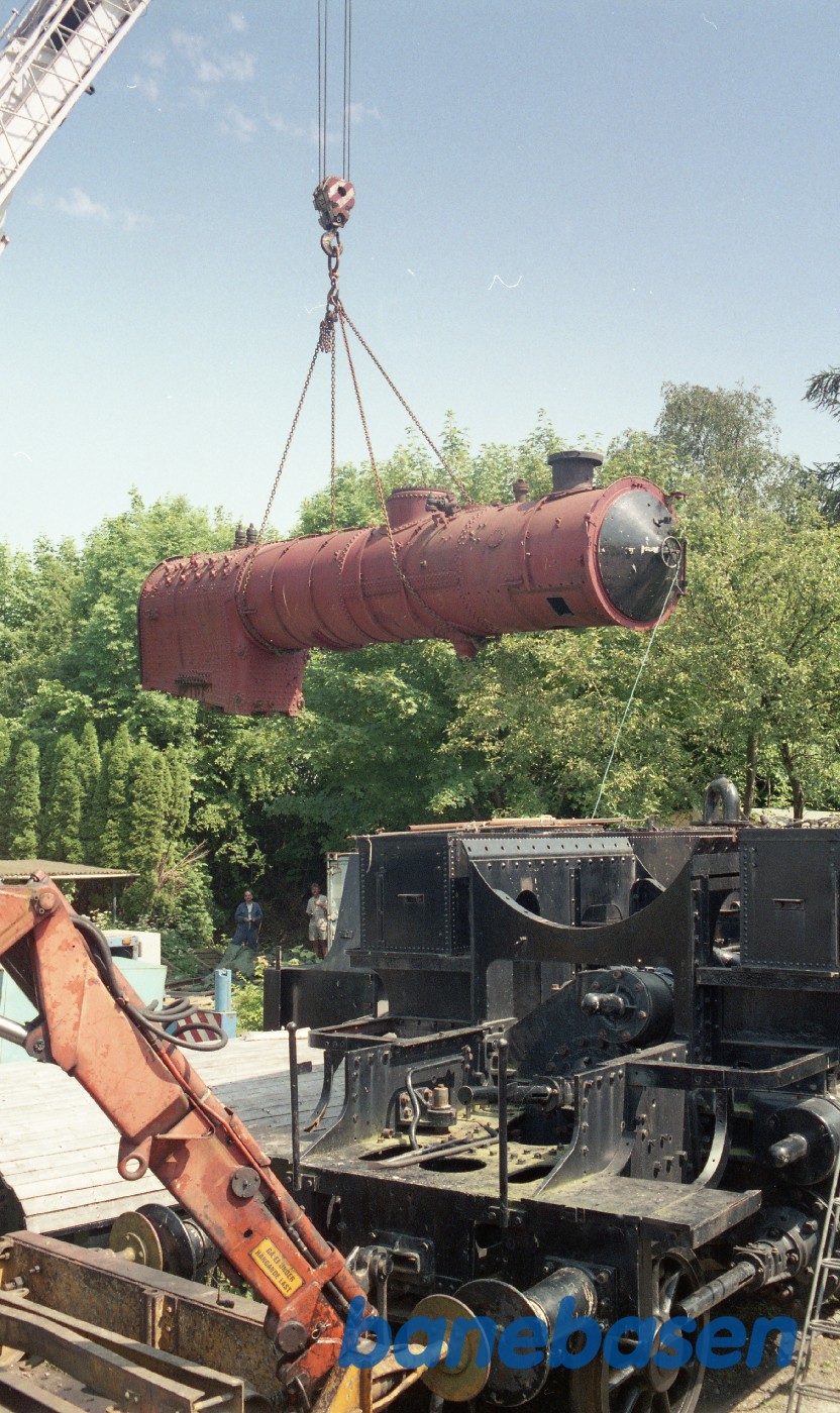 Samling af DSB S 740 med kran i Rungsted Samling af DSB S 740 med kran i Rungsted