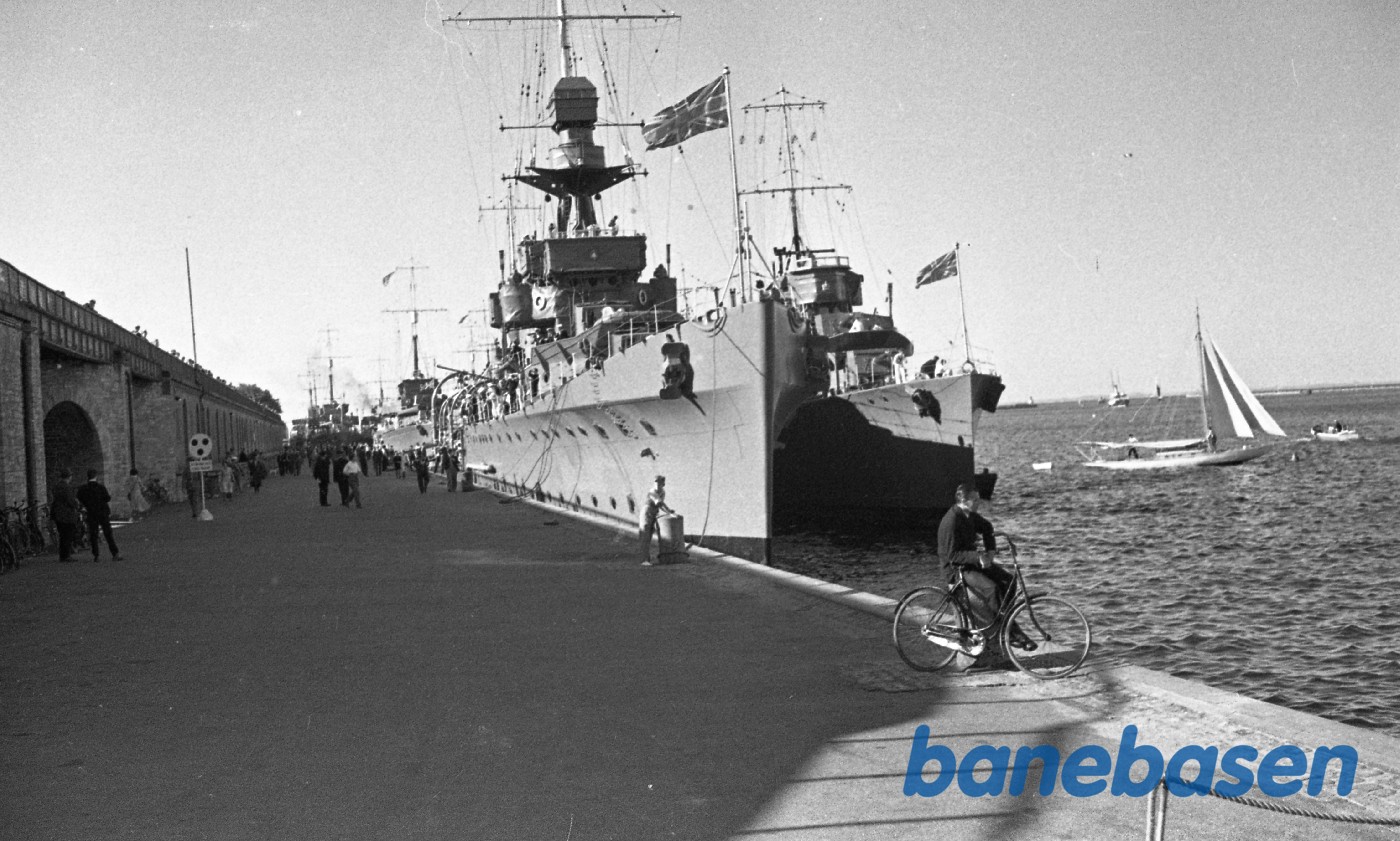 Krigsskibe ved Langelinje i København Krigsskibe ved Langelinje i København