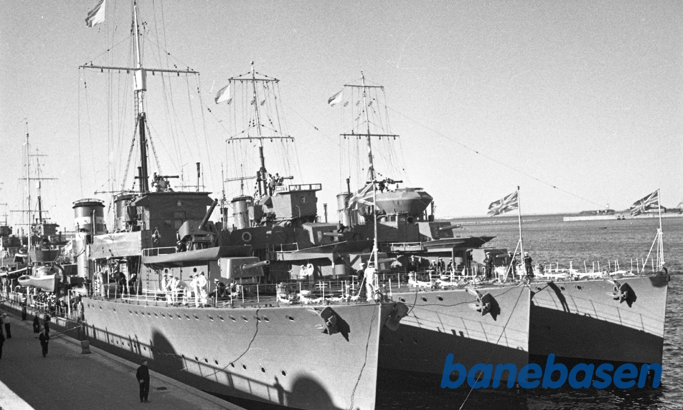 Krigsskibe ved Langelinje i København Krigsskibe ved Langelinje i København