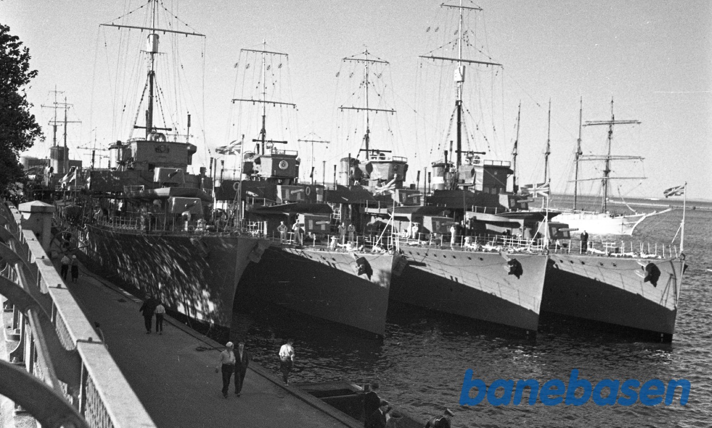 Krigsskibe ved Langelinje i København Krigsskibe ved Langelinje i København