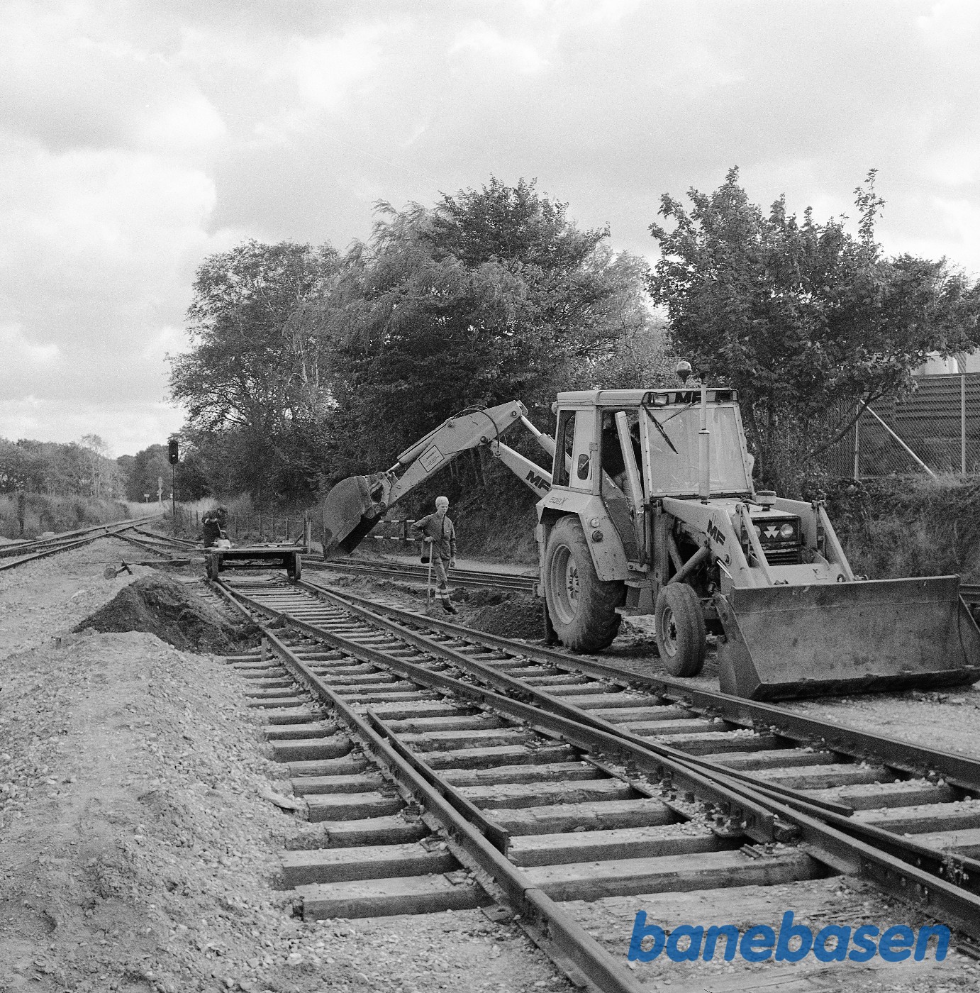 Sporarbejde i Græsted i 1995 Sporarbejde i Græsted i 1995