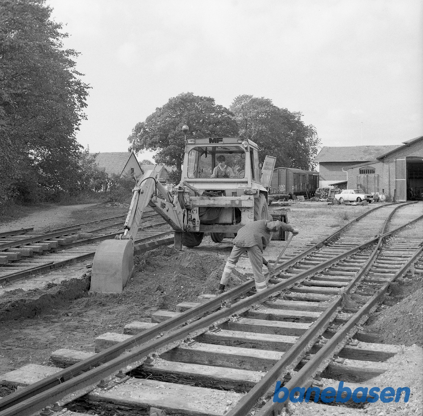 Sporarbejde i Græsted i 1995 Sporarbejde i Græsted i 1995