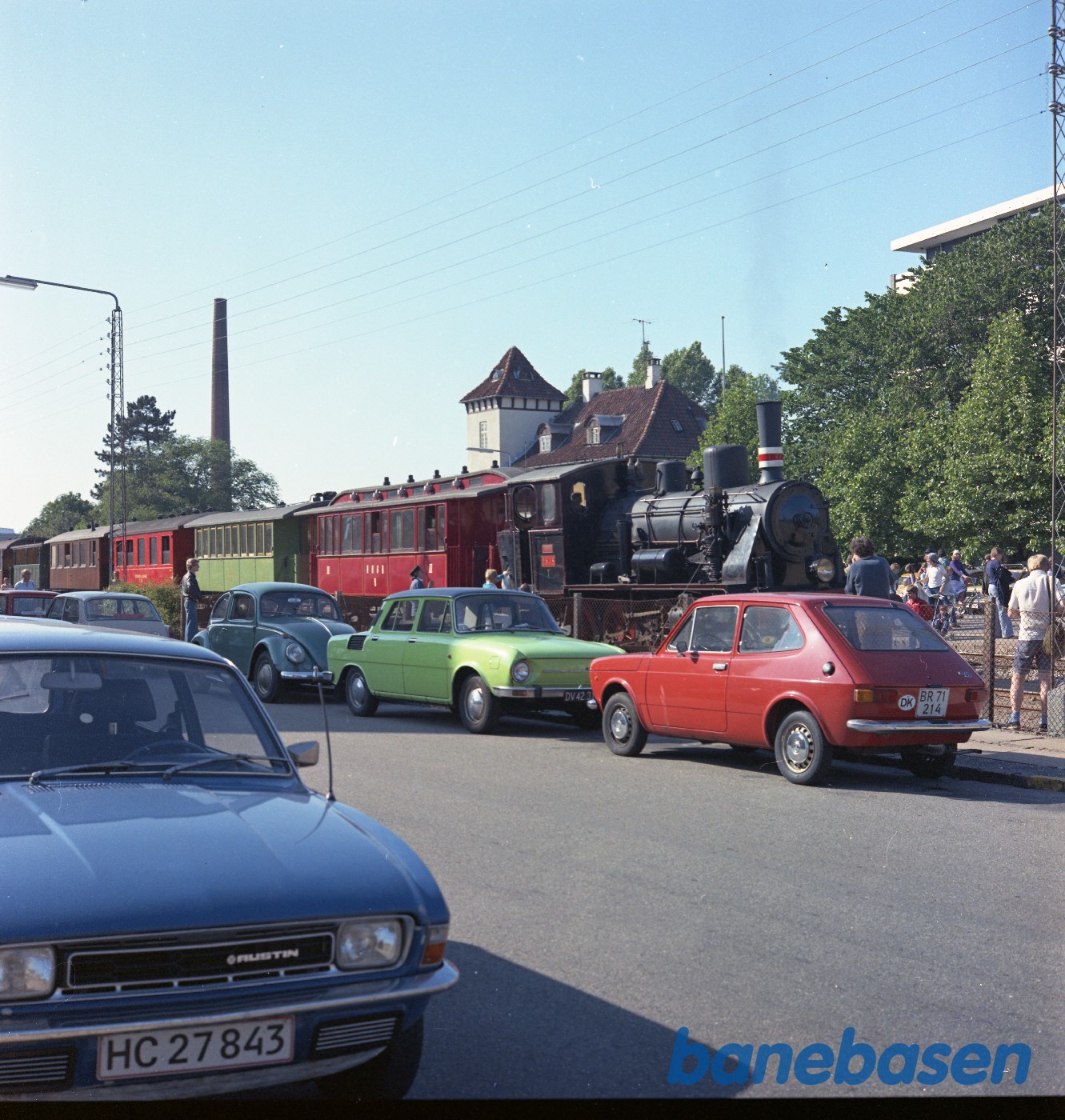 Sommertoget set over Grønnehave vej Sommertoget set over Grønnehave vej