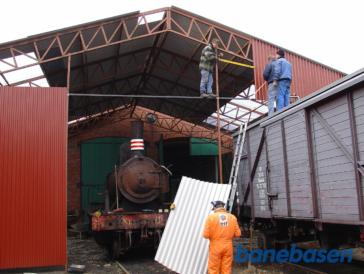 Bygning af GDS11 hallen i Græsted Bygning af GDS11 hallen i Græsted