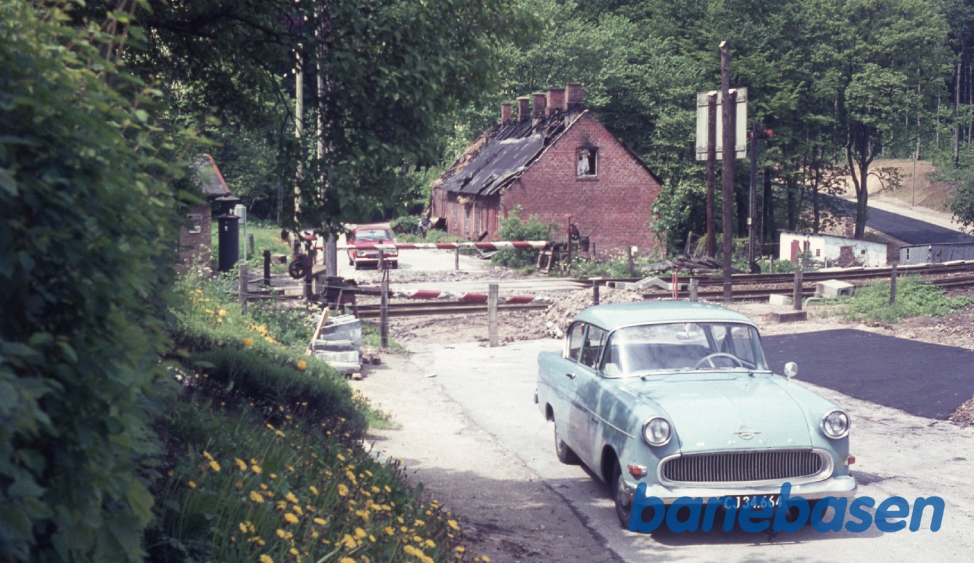 Den netop nedlagte overkørsel ved Folehavevej Den netop nedlagte overkørsel ved Folehavevej