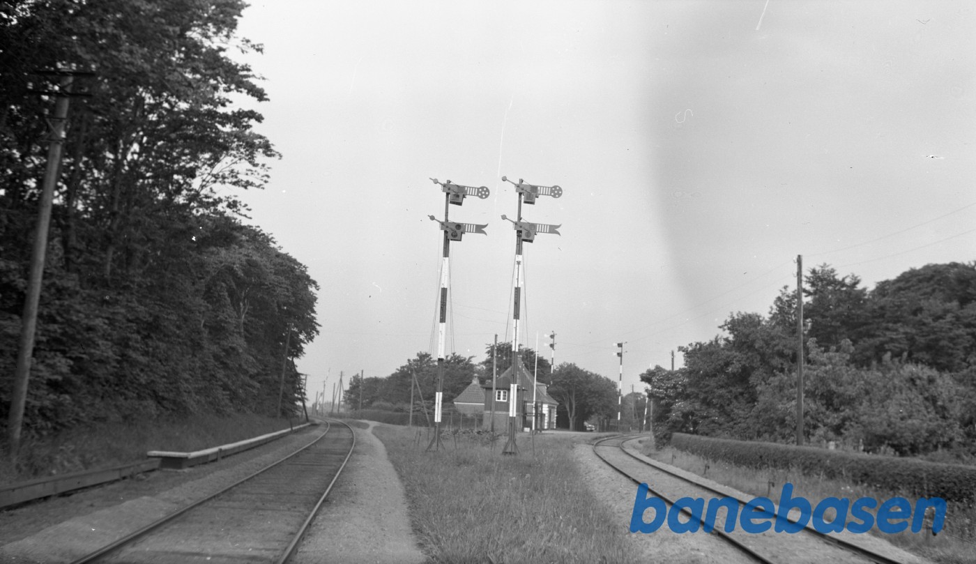 Udkørselssignaler på Ryå station mod FFJ og HLA Udkørselssignaler på Ryå station mod FFJ og HLA