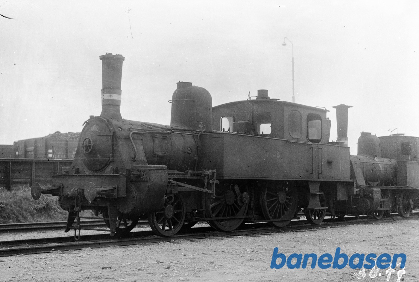 Damplokomotiv O 325 hensat på København GB Damplokomotiv O 325 hensat på København GB