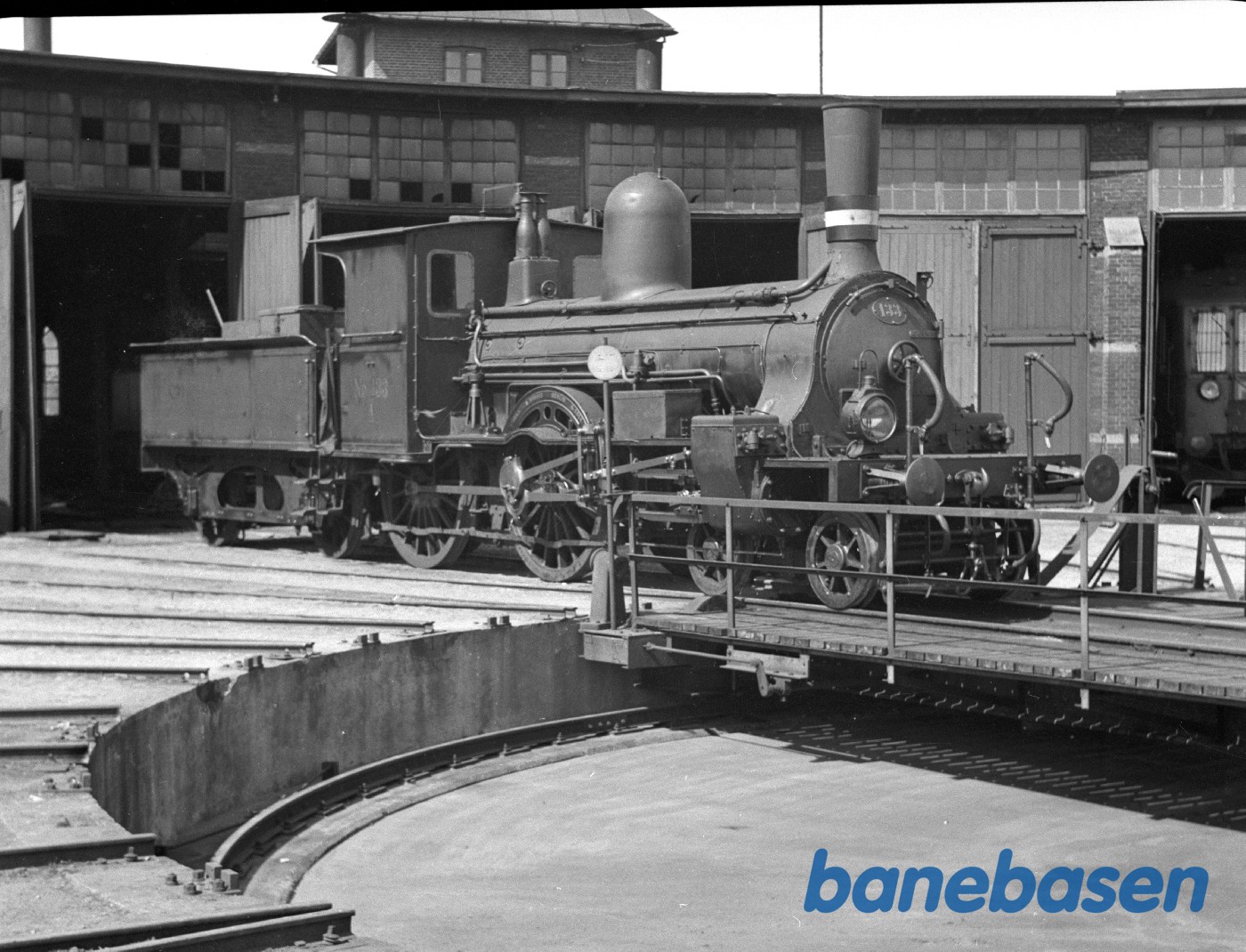 DSB A 133 på drejeskiven DSB A 133 på drejeskiven