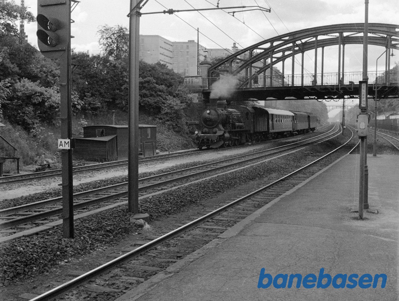 DSB P 916 med tog 52 DSB P 916 med tog 52