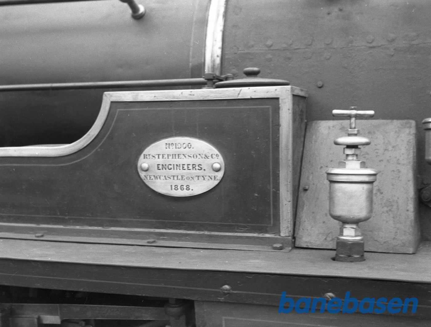 DSB H 40 detail af fabriksplade DSB H 40 detail af fabriksplade