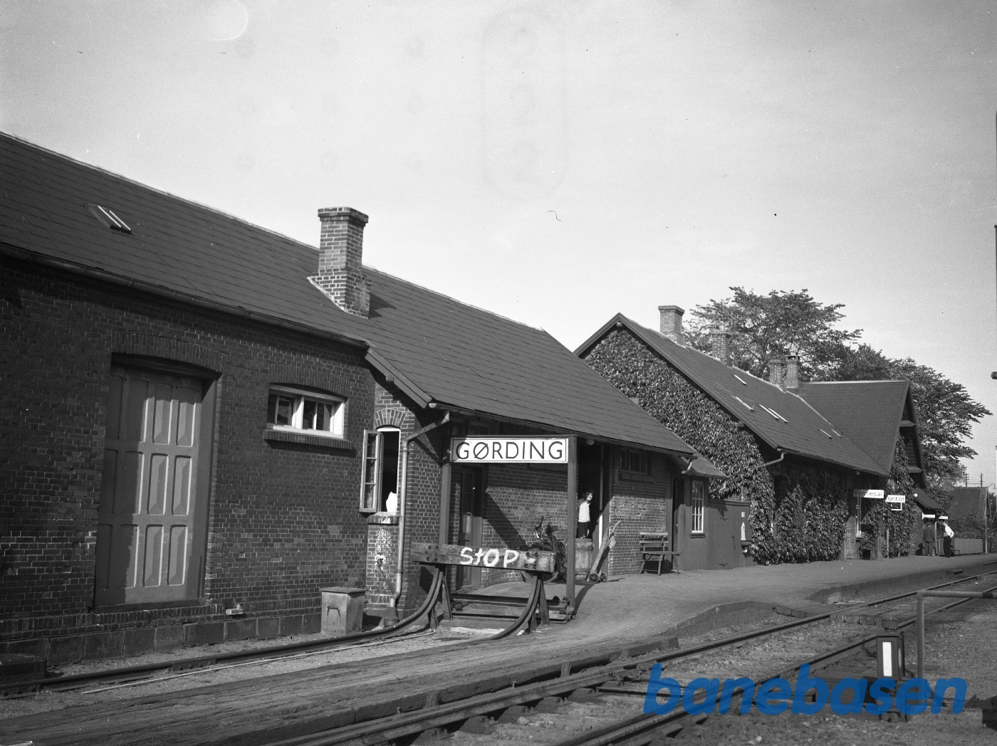 Gørding station.Perronside mod Lunderskov Gørding station.Perronside mod Lunderskov