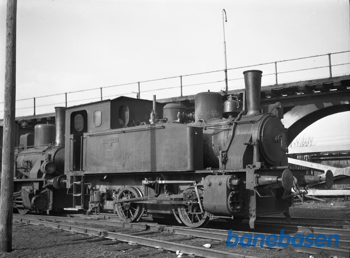 Valby gasværk. Damplokomotiv nr 5 set fra siden Valby gasværk. Damplokomotiv nr 5 set fra siden