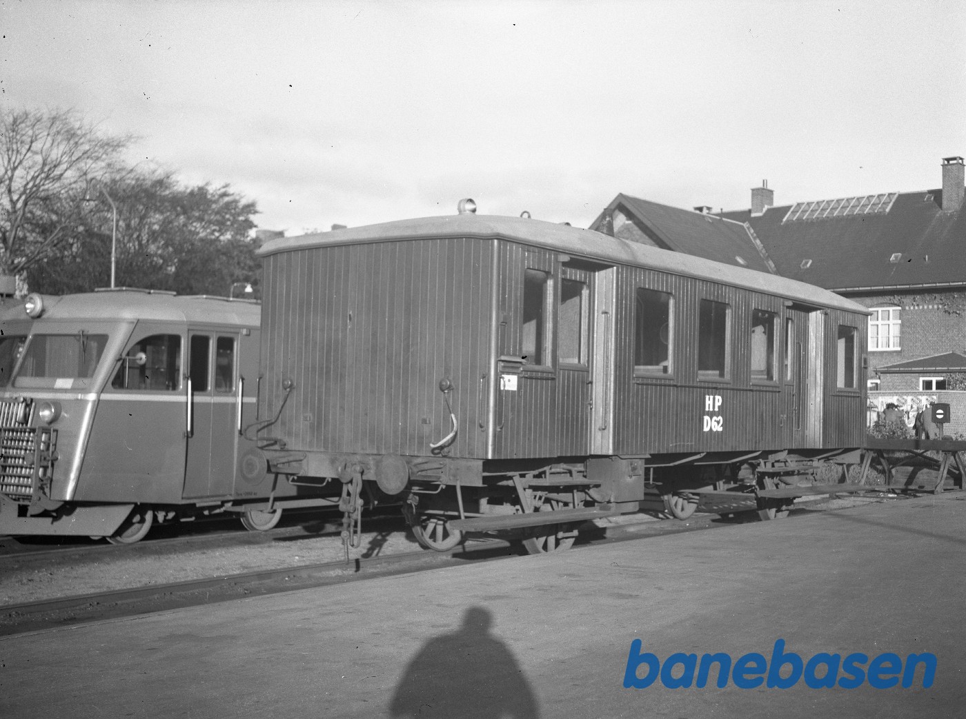 Pakvogn HP D 62 på Hjørring station Pakvogn HP D 62 på Hjørring station