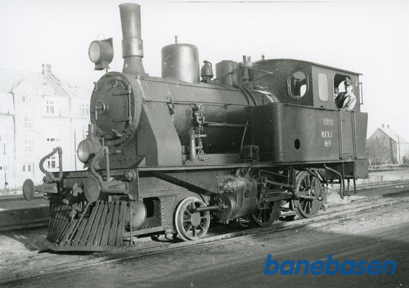 Damplokomotiv MFVJ 9 udlånt til KS. Kolding syd Damplokomotiv MFVJ 9 udlånt til KS. Kolding syd