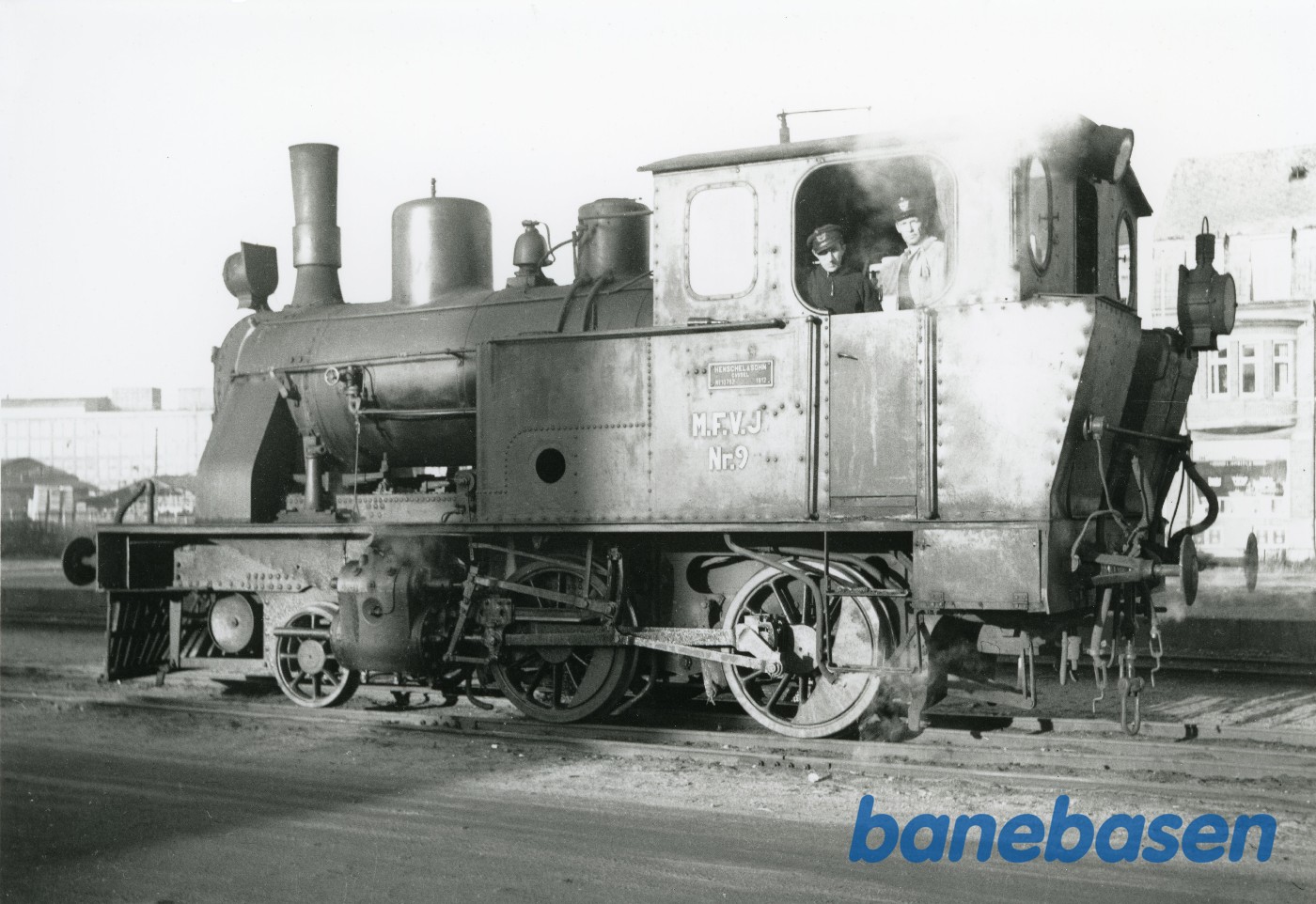 Damplokomotiv MFVJ 9 udlånt til KS. Kolding syd Damplokomotiv MFVJ 9 udlånt til KS. Kolding syd