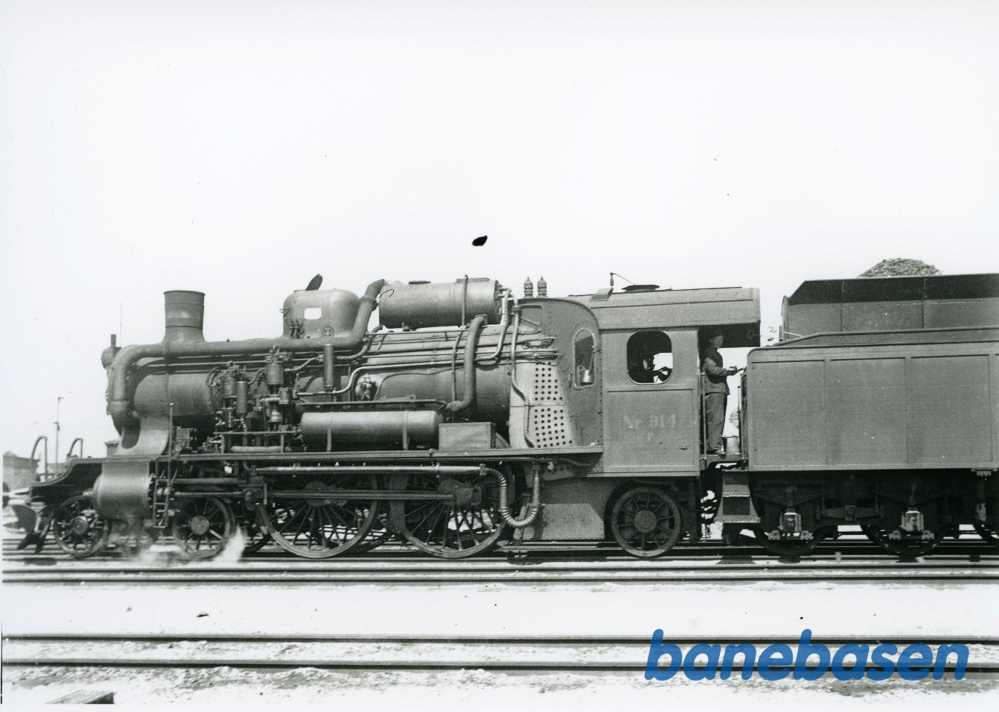 Damplokomotiv ltr P nr 914 som forsøgslokomotiv med fødevandsforvarmer Damplokomotiv ltr P nr 914 som forsøgslokomotiv med fødevandsforvarmer