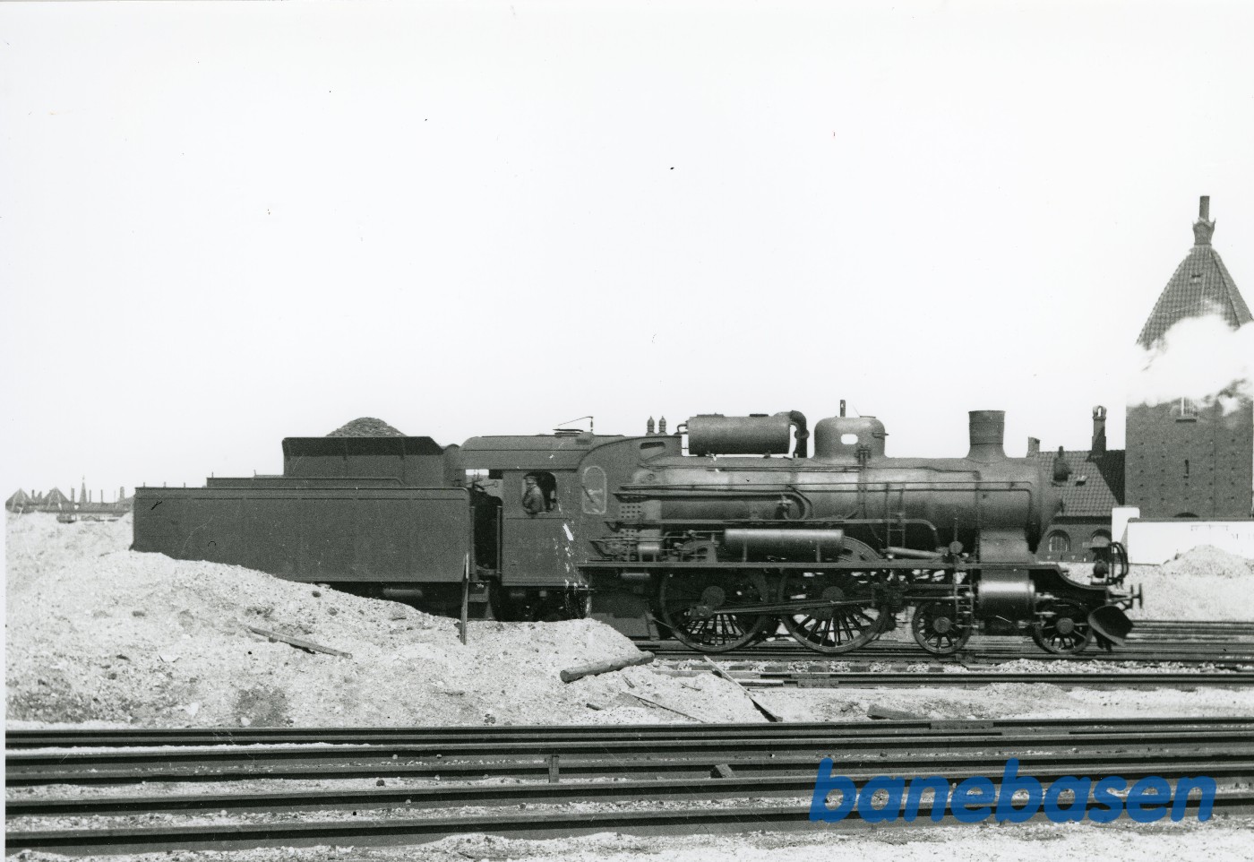 Damplokomotiv ltr P nr 914 som forsøgslokomotiv med fødevandsforvarmer Damplokomotiv ltr P nr 914 som forsøgslokomotiv med fødevandsforvarmer