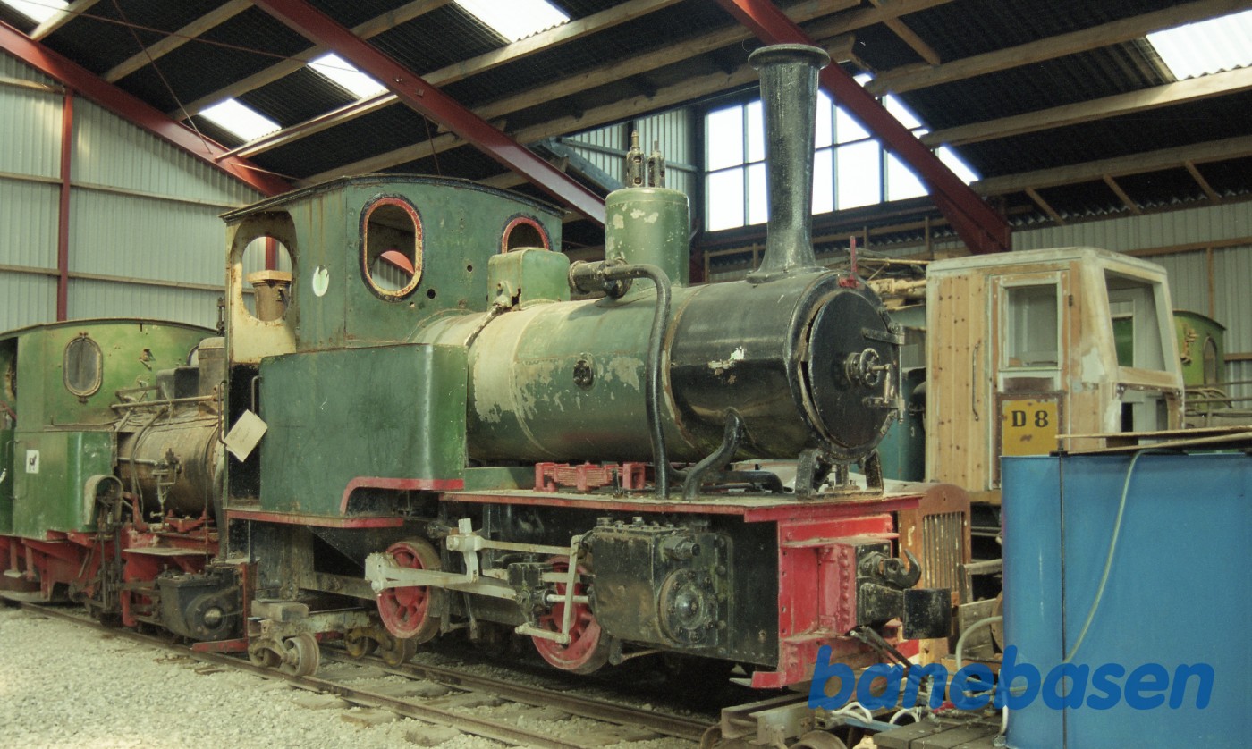 Rustent lokomotiv på deployer Rustent lokomotiv på deployer