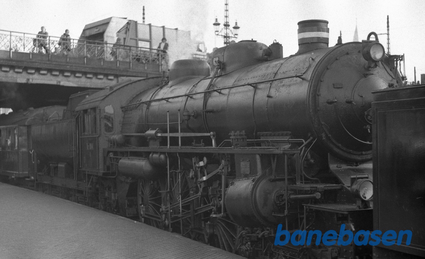 Damplokomotiv på København H Damplokomotiv på København H