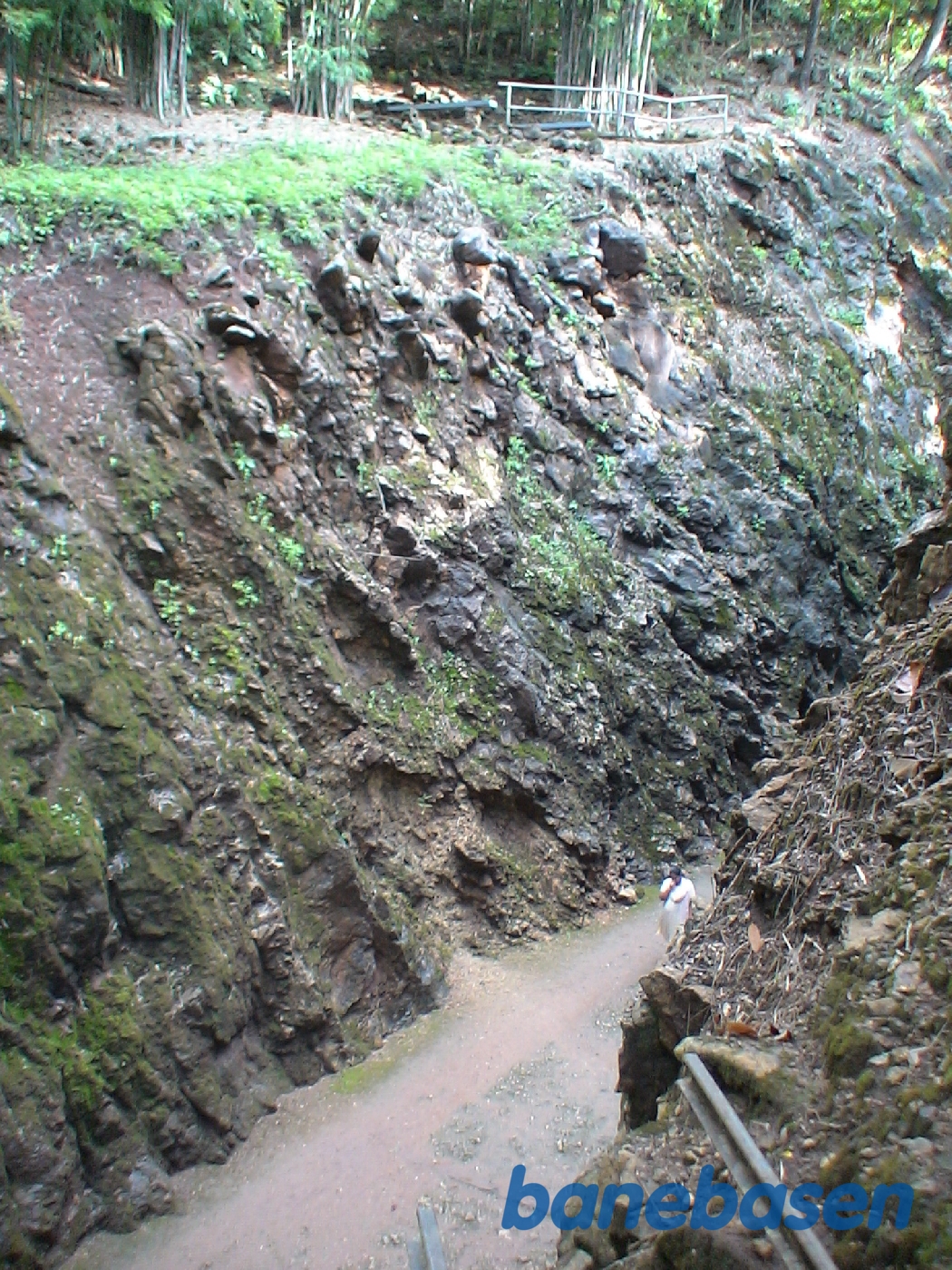 Den gamle tracé, hvor banen i sin tid gik Den gamle tracé, hvor banen i sin tid gik