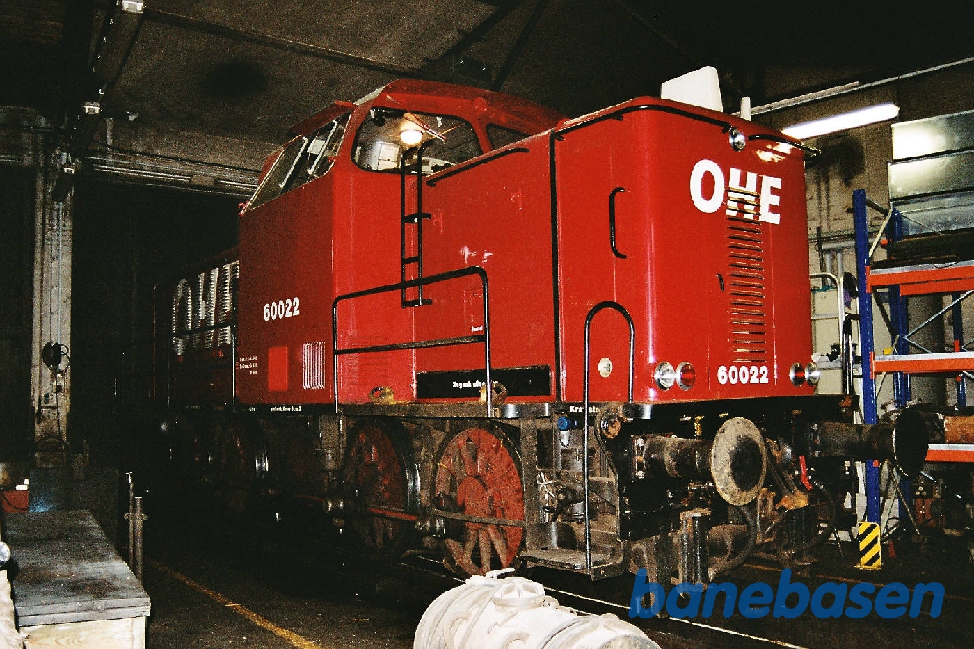 Diesellokomotiv i remisen Diesellokomotiv i remisen