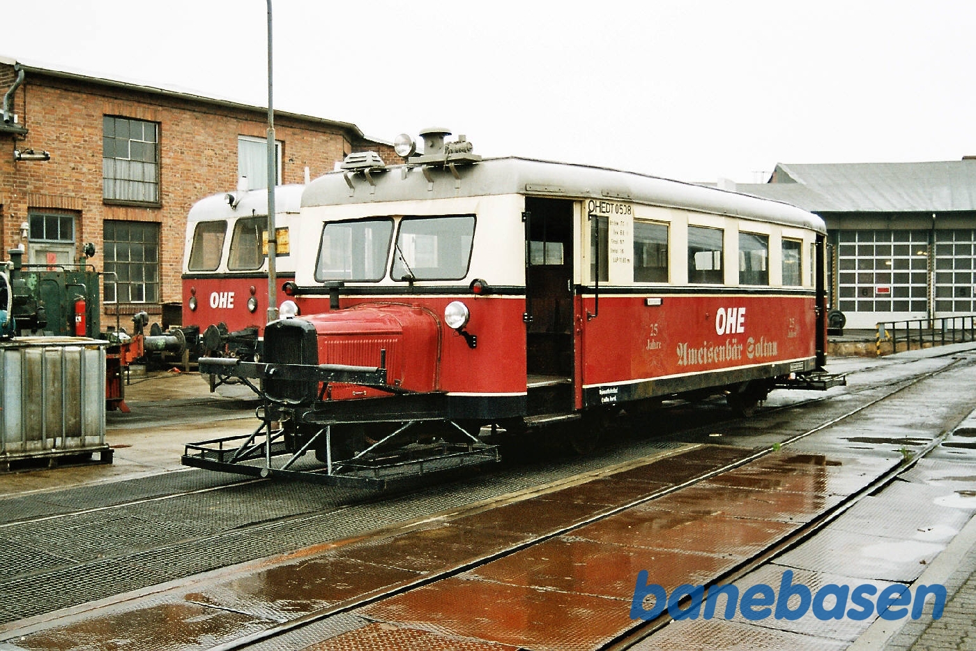 Motorvogn på maskindepotet Motorvogn på maskindepotet