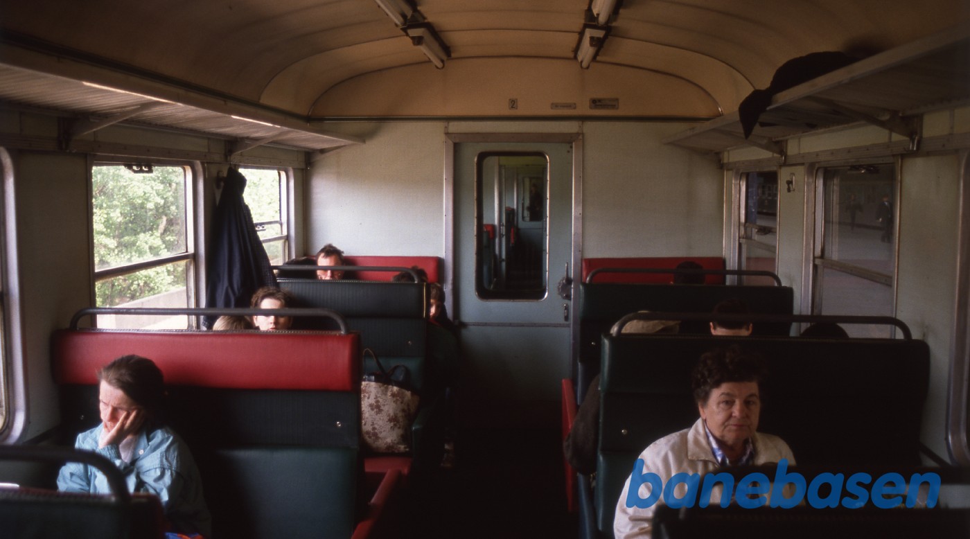 Foto inde i en personvogn. Vi er på vej til Saltminen i Wieliczka Foto inde i en personvogn. Vi er på vej til Saltminen i Wieliczka