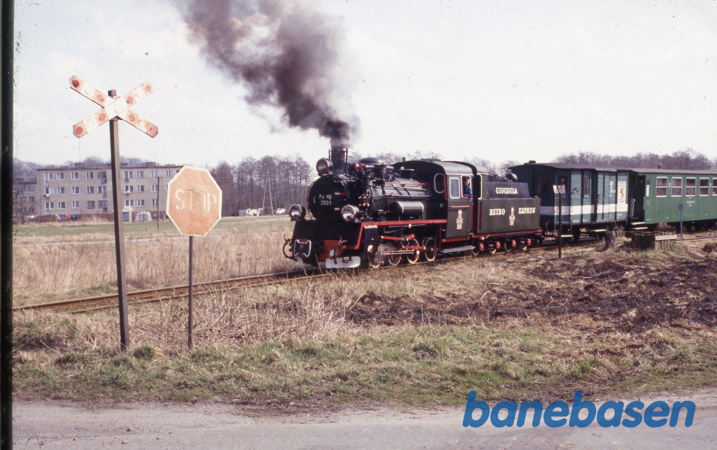 Fotostop ved en overkørsel et ukendt sted på strækningen Fotostop ved en overkørsel et ukendt sted på strækningen