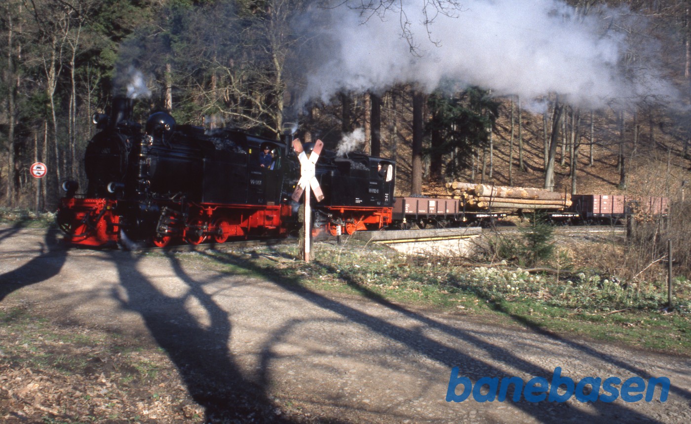 Forspandskørsel med godstog et ukendt sted på strækningen Forspandskørsel med godstog et ukendt sted på strækningen