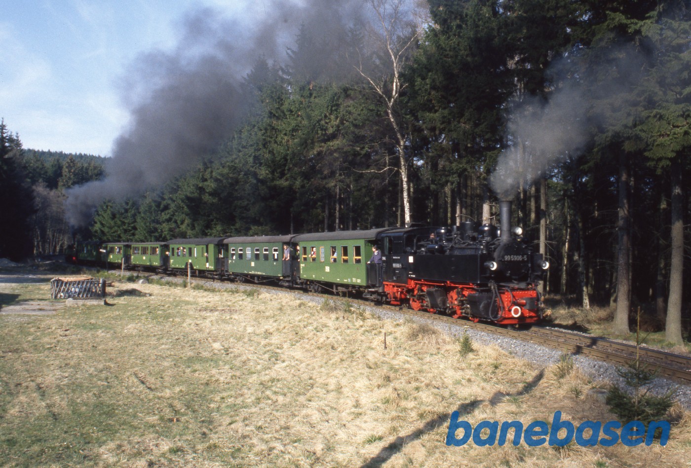 Damptog et ukendt sted på strækningen Damptog et ukendt sted på strækningen
