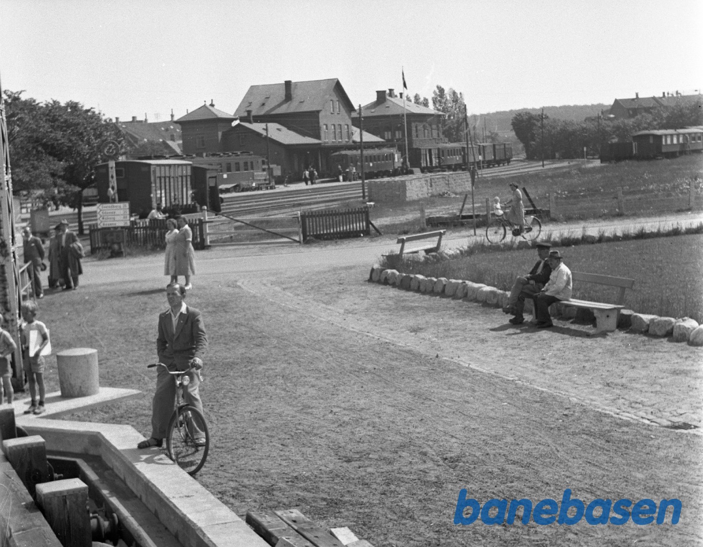 Faaborg station set fra færgen Faaborg station set fra færgen
