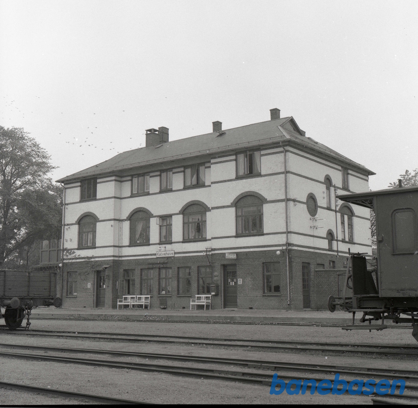 Kalvehave station set fra jernbanen Kalvehave station set fra jernbanen