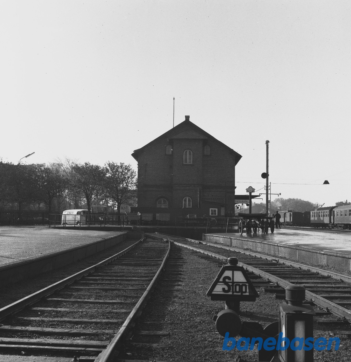 Skagensbanens spor på Frederikshavn station Skagensbanens spor på Frederikshavn station