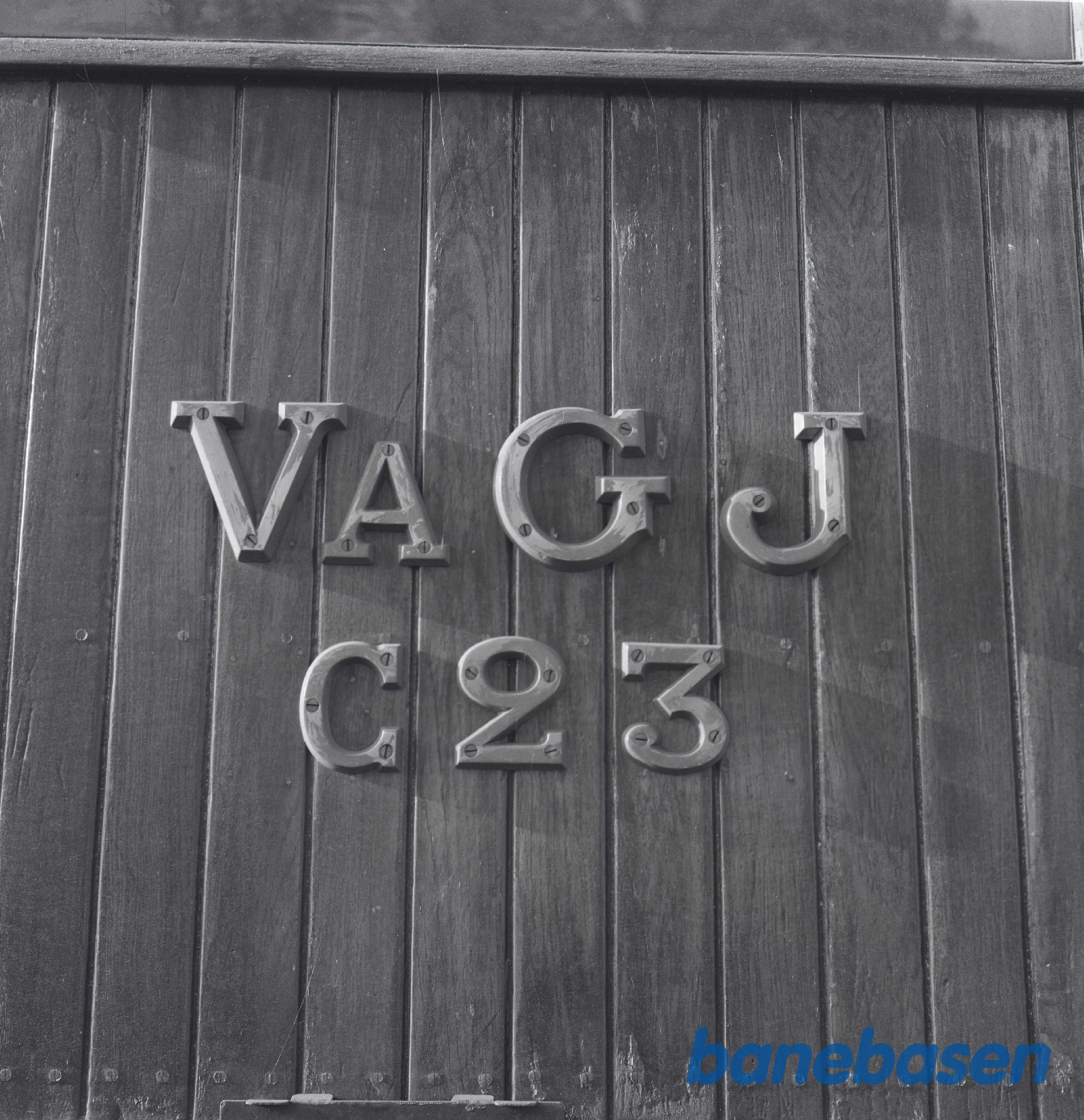 Påskrifter på personvogn VaGJ C23 Påskrifter på personvogn VaGJ C23