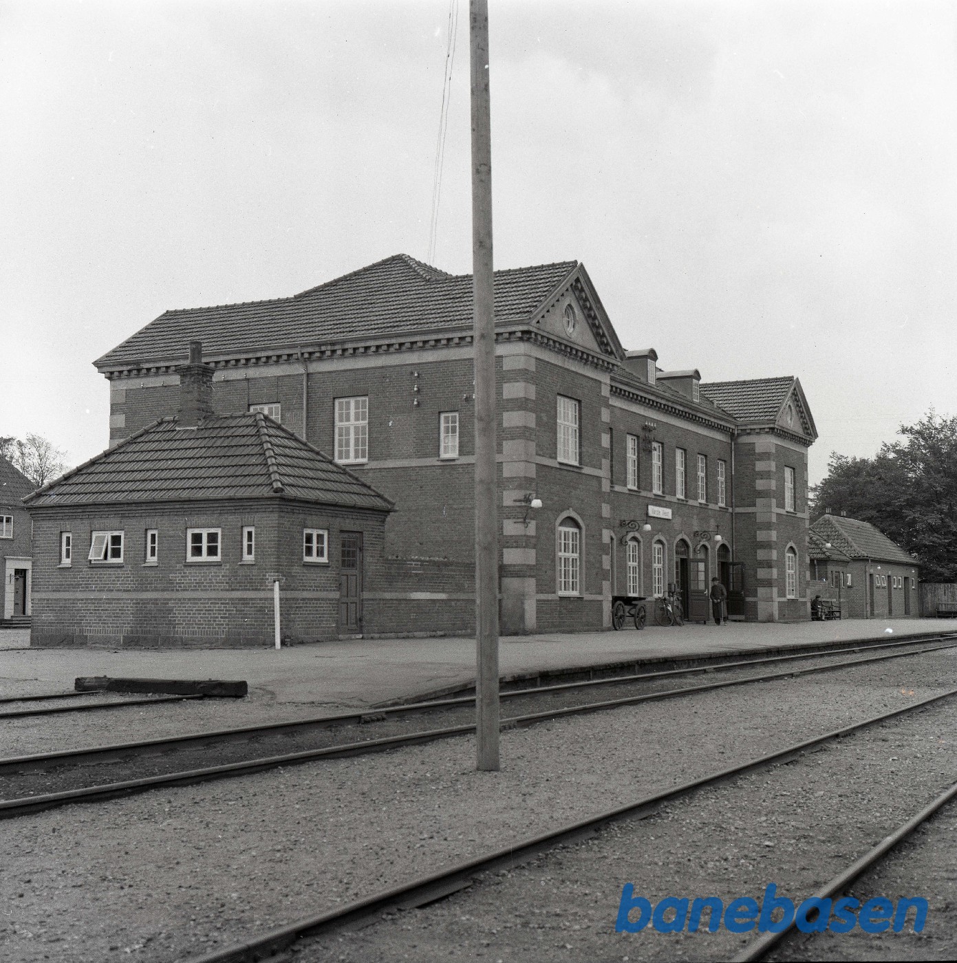 Varde Vest station set fra Jernbanen Varde Vest station set fra Jernbanen