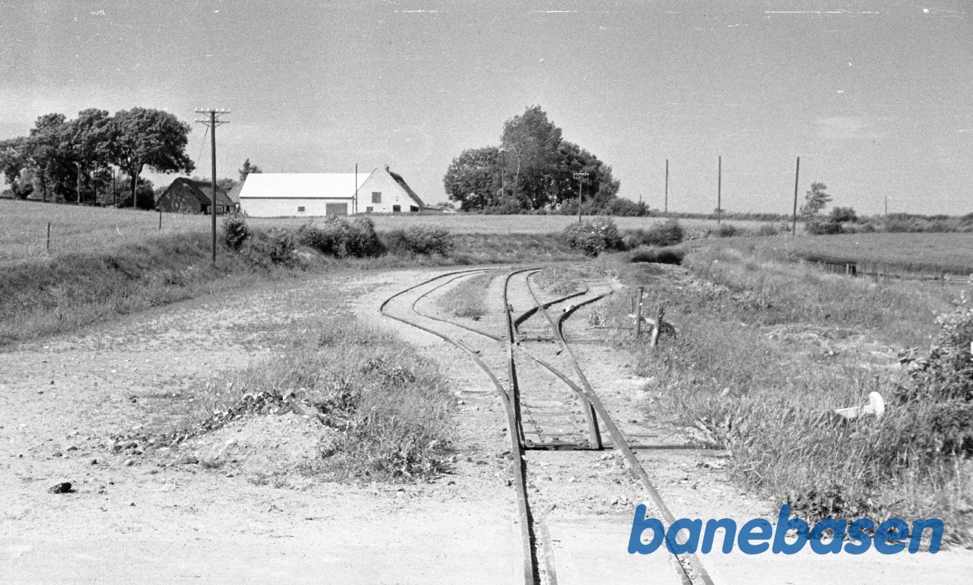 Smalsporet "banegård" på Uglebjerg-linjen Smalsporet "banegård" på Uglebjerg-linjen