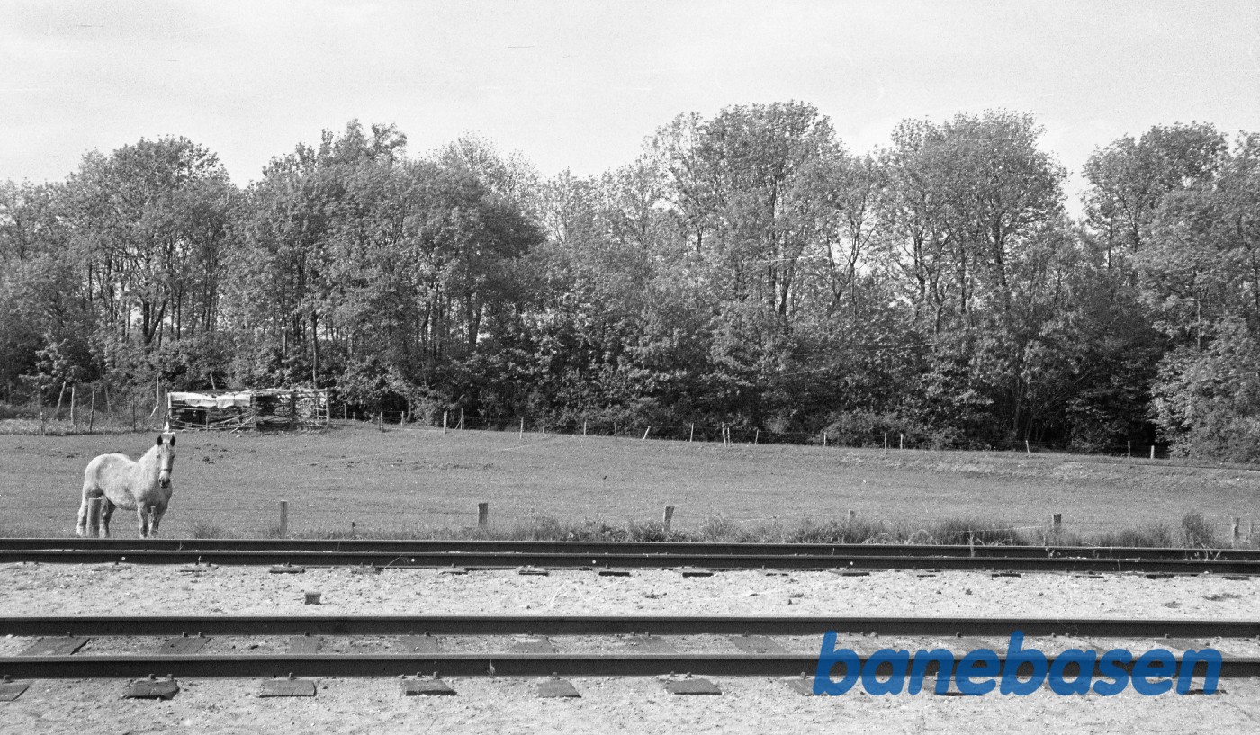 Espe station, i baggrunden sporet til grusgraven Espe station, i baggrunden sporet til grusgraven