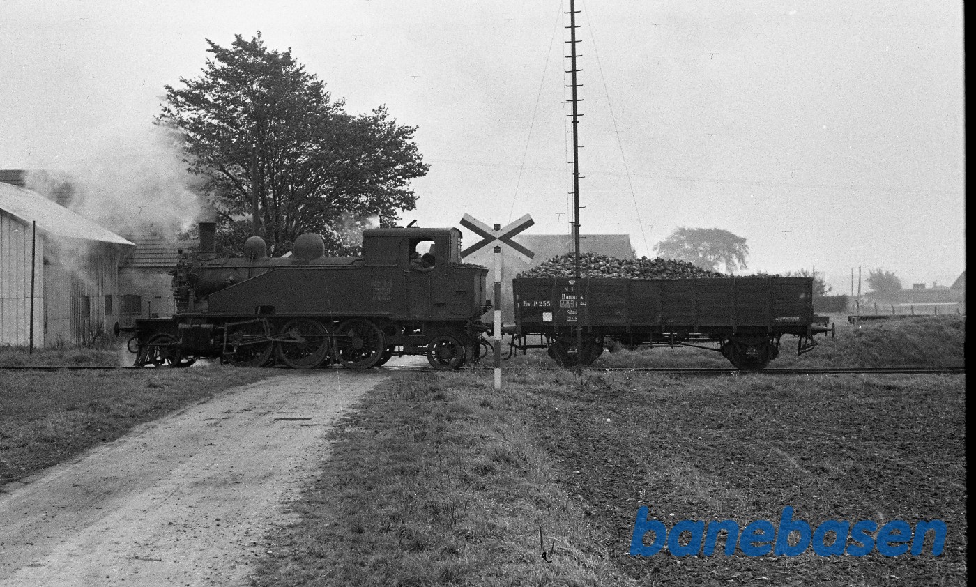 Damplokomotiv nr. 14 rangerer med godstog Damplokomotiv nr. 14 rangerer med godstog